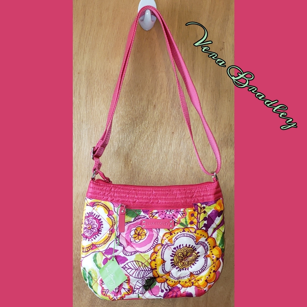NWT Vera Bradley Puffy Crossbody In Clementine